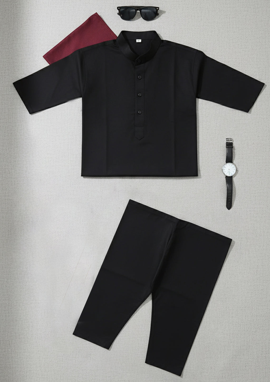 Cute baby boy shalwar kameez outfit for festive wear