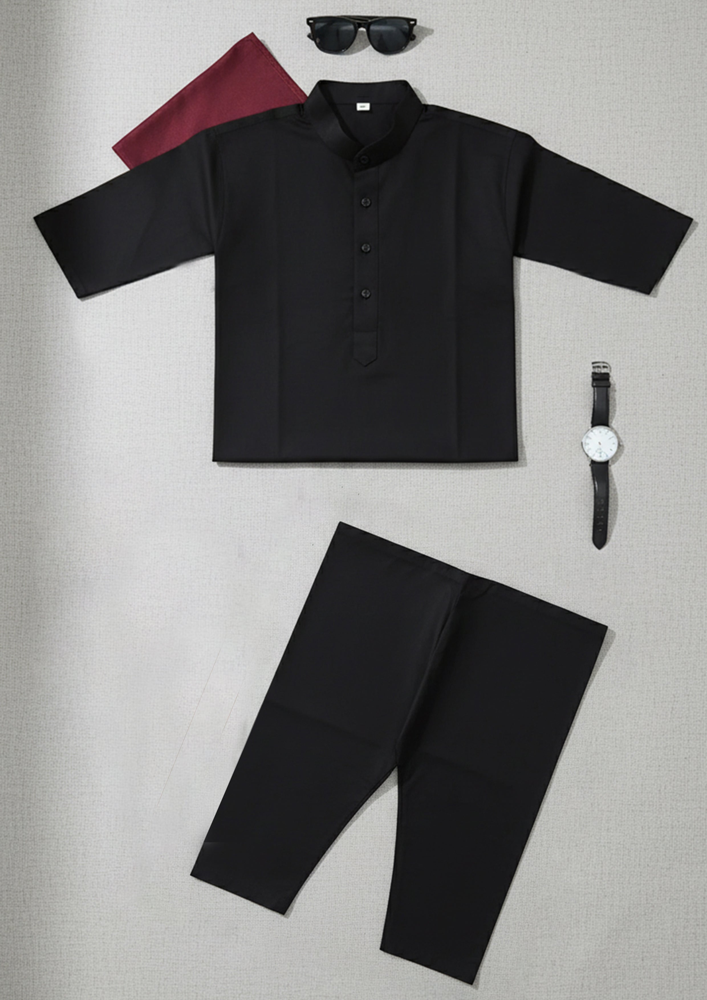 Cute baby boy shalwar kameez outfit for festive wear