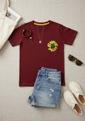 Short sleeves casual printed T-shirt