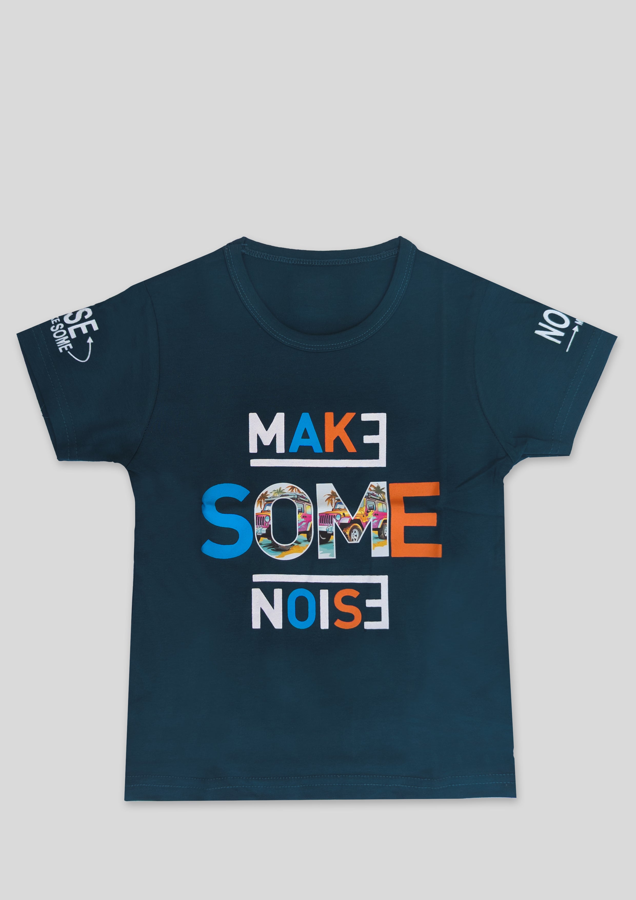 Short sleeves casual printed T-shirt