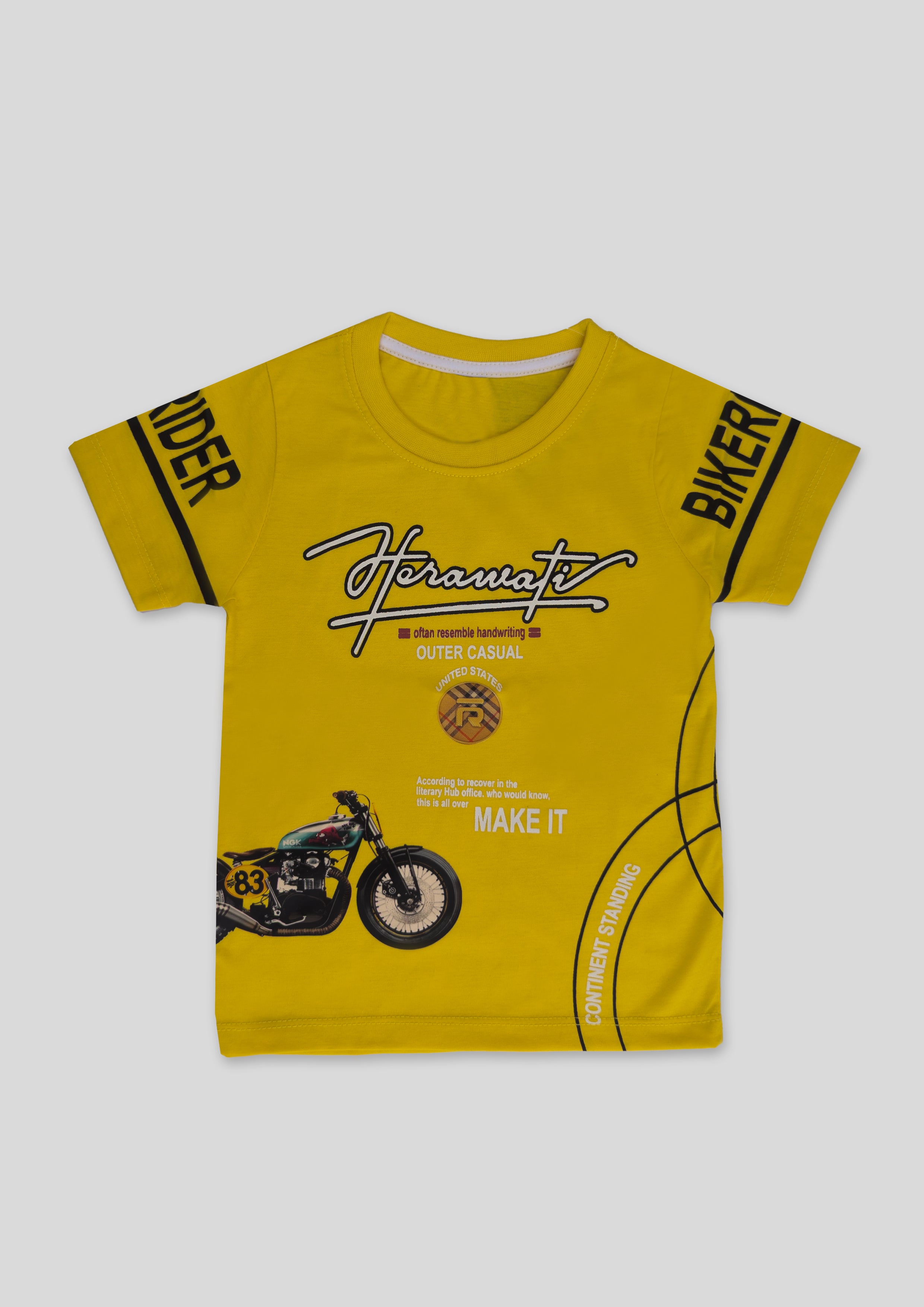 Short sleeves casual printed T-shirt