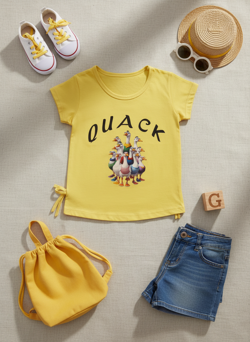 Quack Printed Short Sleeves T-shirt
