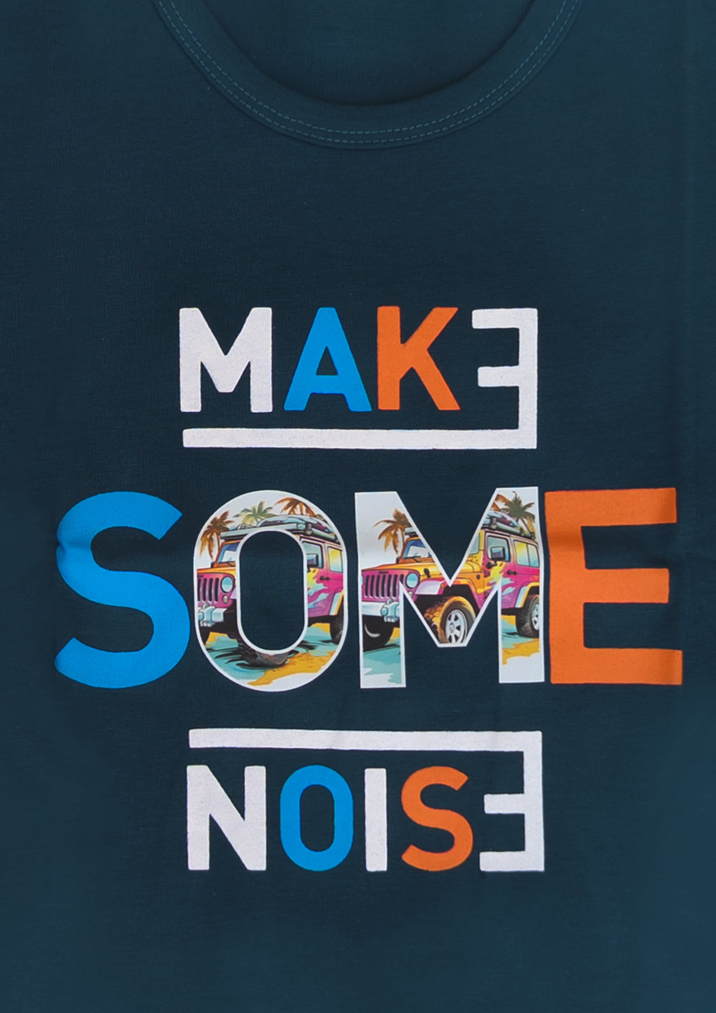 Short sleeves casual printed T-shirt