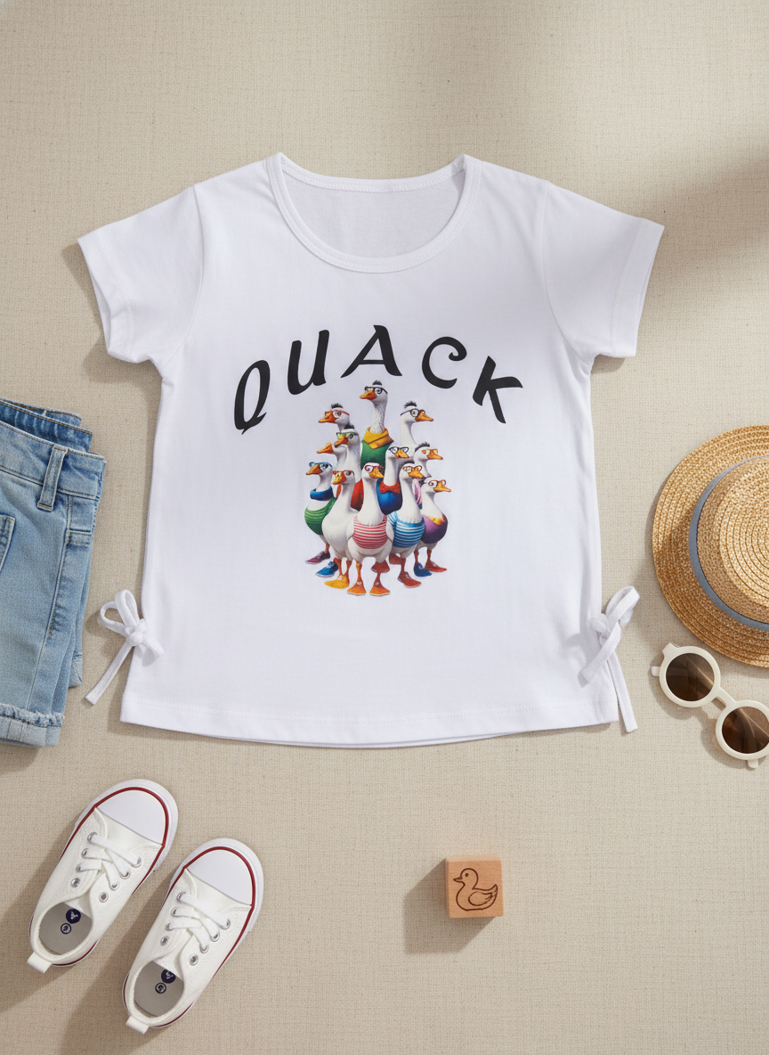 Quack Printed Short Sleeves T-shirt