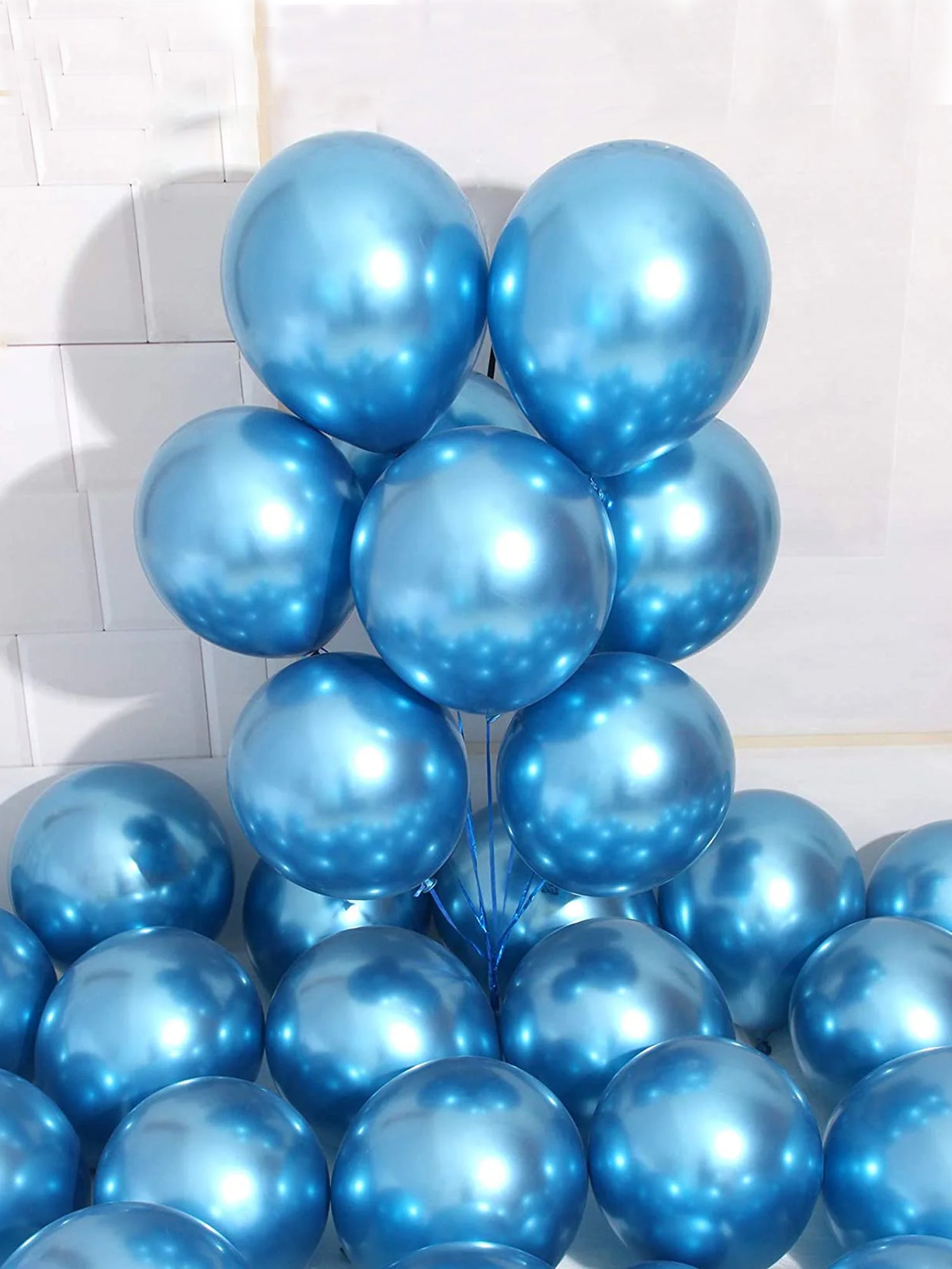 CHROME BALLOONS - BLUE