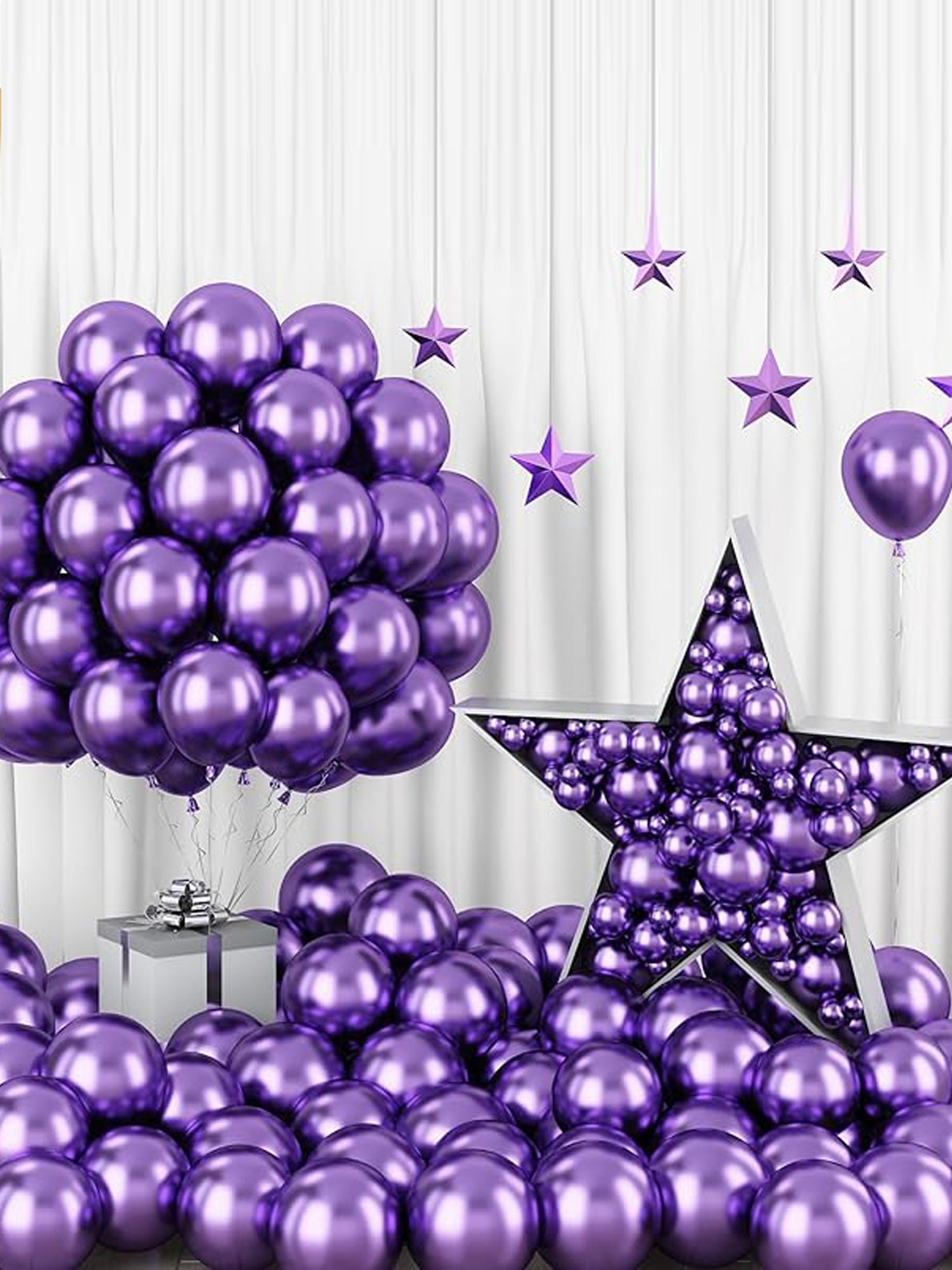CHROME BALLOONS - PURPLE