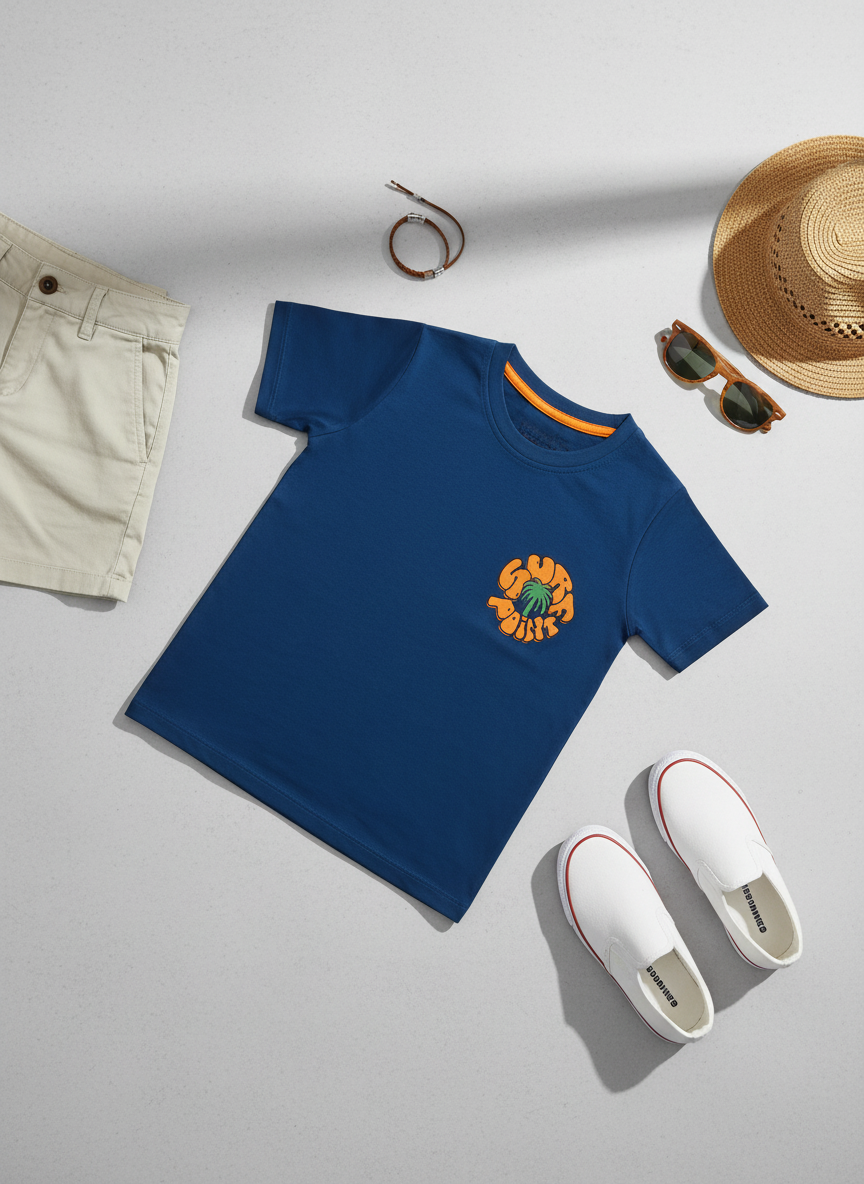 Short sleeves casual printed T-shirt