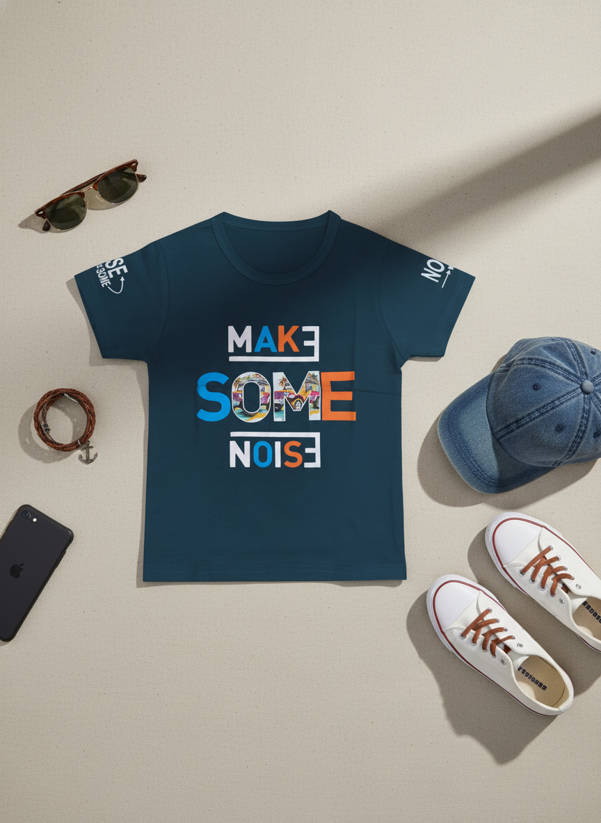 Short sleeves casual printed T-shirt